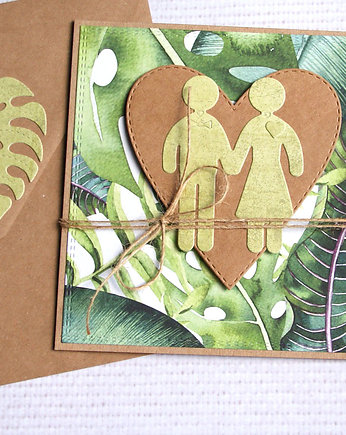 Kartka ślubna, miłosna :: ludziki :: TROPIKALNA para, kaktusia