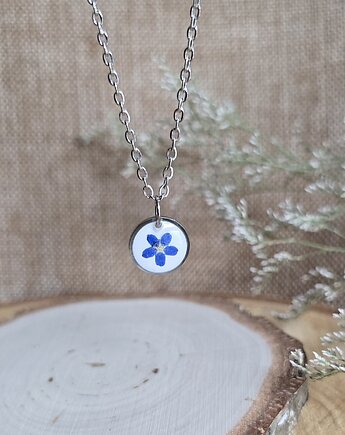 Wisiorek z niezapominajką niezapominajka, zkwiatem