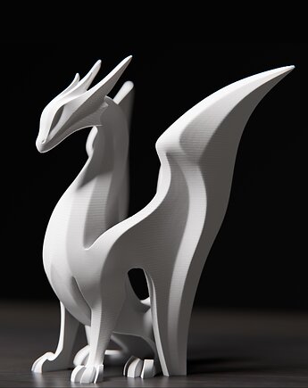 Rzeźba DRAGON, majestatyczna figura, POLY STUDIO