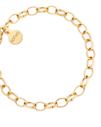 Złota masywna bransoletka, SOTHO
