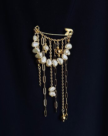 Broszka na agrafce ELEGANCE no.2 Agrafka Studio, Agrafka studio