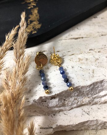 Kolczyki sodalit, hematiti