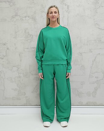 Kai komfortowy komplet z lamówką spring green, Ablush