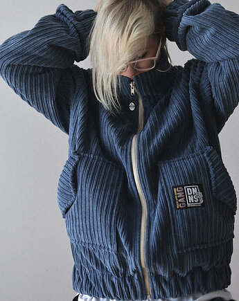 Sztruksowa Kurtka Teddy Dusty Blue, DONT NEED NO SAMURAI