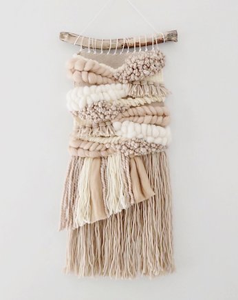 Makatka Makrama Beż, wool and stick