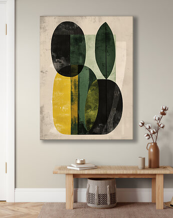 Geometria natury - Obraz na płótnie - Druk Blejtrama, Minimalizm, Loft #25, Black Sapphire Art