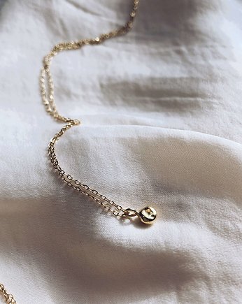 Mini Liquid Necklace Gold-plated (round drop), Unikke Design