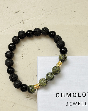 Bransoletka męska Serpentynit, Chmolowska Jewellery