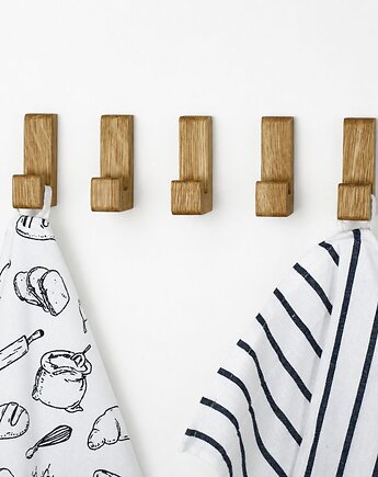 Drewniany minimalistyczny wieszak haczyk na ręczniki  (1 szt), POZYTYWNIE W DREWNIE