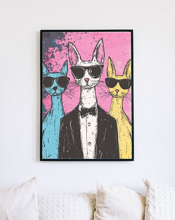 Plakat - Cats in black, Harry Monkey