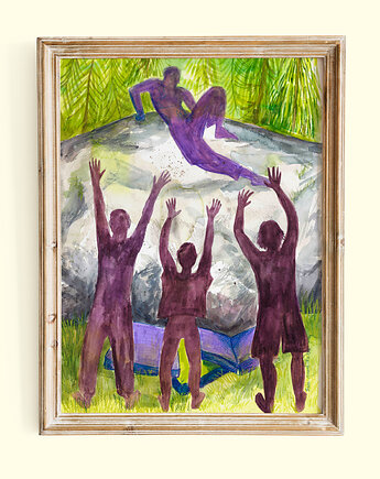 Plakat wspinaczkowy - Mantla, ewaziembicka