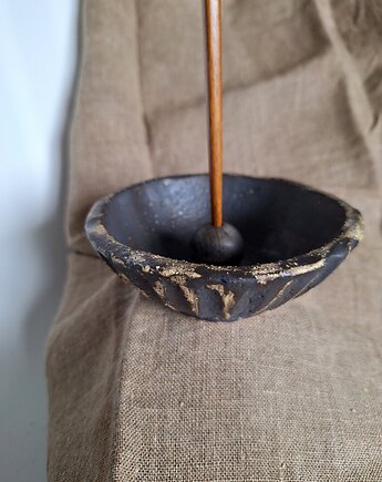 Miseczka na kadzidło ceramiczna kadzielnica, Wooden Love