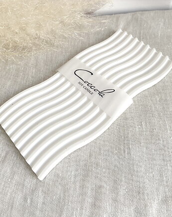 Podstawka/ taca do świec dekoracyjna z gipsu 250x115mm, Coccola JEWELLERY