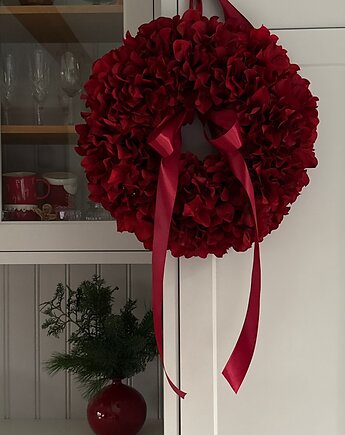 SZTUCZNY Wianek HORTENSJA na drzwi - ok.50cm, MOM&SISdekorują