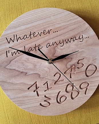 Drewniany zegar dla spóźnialskich Whatever..., Drewniane dodatki