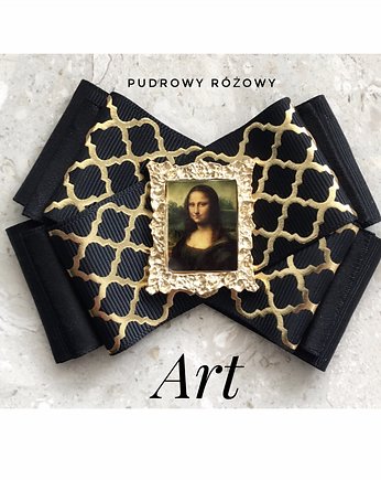 Brosza  ART z obrazem Mona LisaNEW 1szt, Pudrowy Różowy