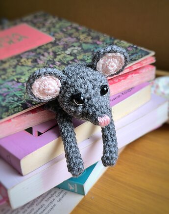 Zakładka do książki MYSZKA - szydełkowa zakładka, Moremi Dolls