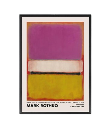 PLAKAT abstrakcyjny Rothko kolorowa abstrakcja, black dot studio