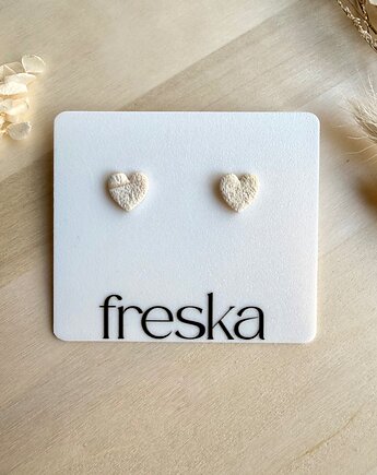 Kolczyki Serduszka piaskowe, freska