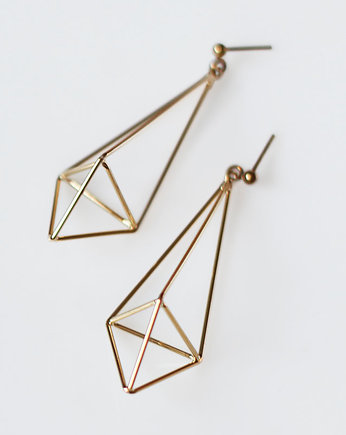 Kolczyki pozłacane For the Love of Geometry, Mitsu