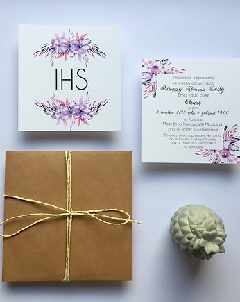 Zaproszenie na Komunię Świętą FD17, FarrowDesign