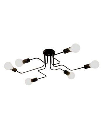 Lampa wisząca zwis żyrandol lampa na sufit czarna LED E27, VOLTA LIGHT