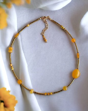 Naszyjnik YELLOW : choker : summer collection : ŻÓŁTY NASZYJNIK