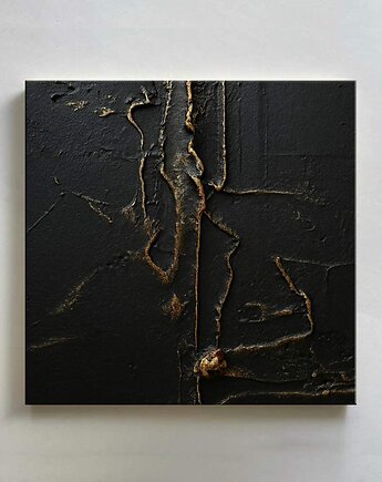 Obraz BONITO  - mocna czarna struktura, art and texture