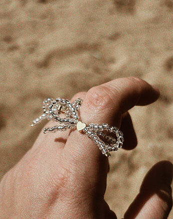 Pierścionek elastyczny Bow, Chmolowska Jewellery