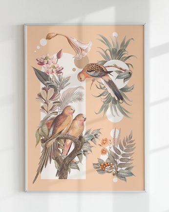 Plakat PAPUGARNIA (KOLAŻ), Agnieszka Osiecka RYSUJĘ BO SIĘ NUDZĘ