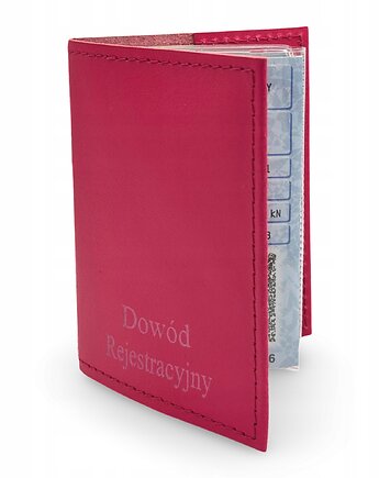 Etui na Dowód Rejestracyjny na Dokumenty Pokrowiec Różowy Parker Quality, Parker Quality
