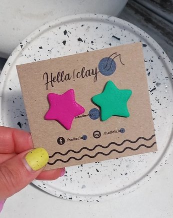 Kolczyki  Gwiazdki Mix&Match, Hellaclay