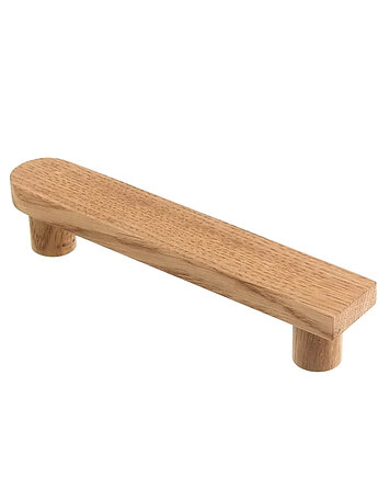 Drewniane uchwyty do mebli BASIC HALF-ROUND - dąb naturalny, DOT manufacture