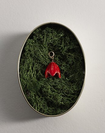 Ceramiczny charm Bell Scarlet, Koło Serca