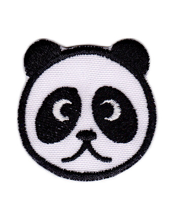 Naszywka naprasowanka PANDA termoprzylepna haft dla dzieci 4x4cm, Wyszywane