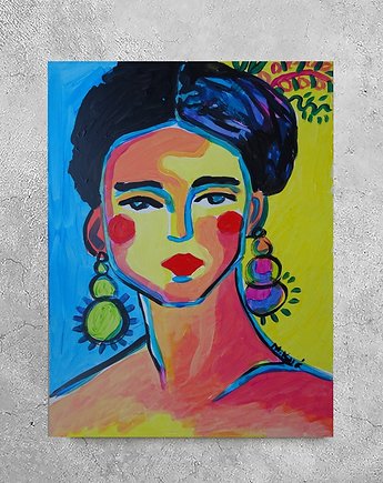 Obraz do salonu portret hiszpańskiej dziewczyny, alice oil on canvas