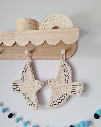 Minimalistyczne ptaki na ścianę w stylu skandynawskim, Nataly Atelier