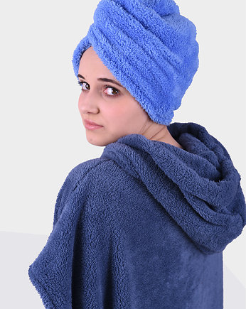 Turban kąpielowy niebieski, HugMe