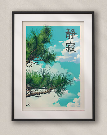 Plakat Japoński- Sosna - Zen Seija, DAPIDOKA