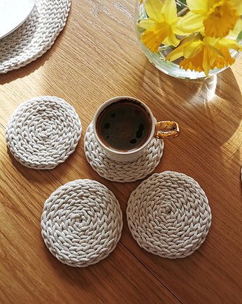 Podkładki pod kubek Dalia okrągłe 6szt, Lana Design