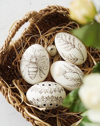 Pisanki tradycyjne batikowe  - różne wzory, MonDu