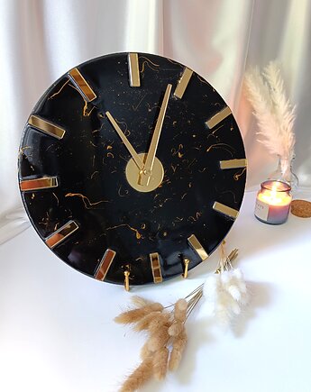 Zegar ścienny z żywicy epoksydowej - 30 cm, FantasticJewelry