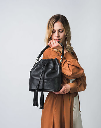 Worek skórzany torebka bucket bag Nashe, NASHE