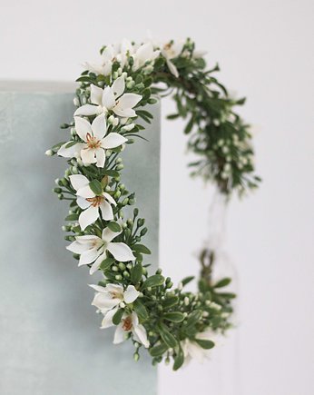 Kwiatowy wianek na głowę boho, Lola White