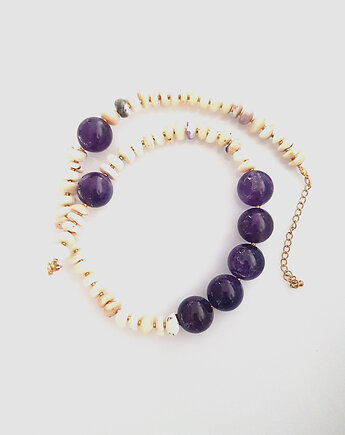 Naszyjnik Ametyst w opalach, Mitsu