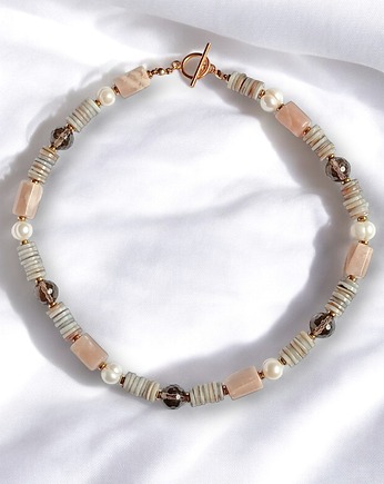 UNIKATOWY naszyjnik : mix minerałów II, kaktusia