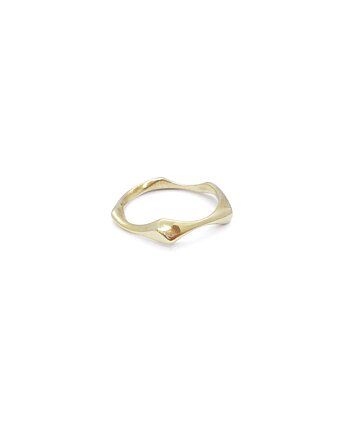 WAVES thin / brass RING, Filimoniuk