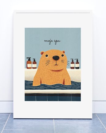 Plakat  ŁAZIENKOWE SPA 30cmx40cm, polkastudio