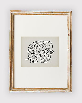 Plakat VINTAGE ELEPHANT, OSOBY - Prezent dla teścia