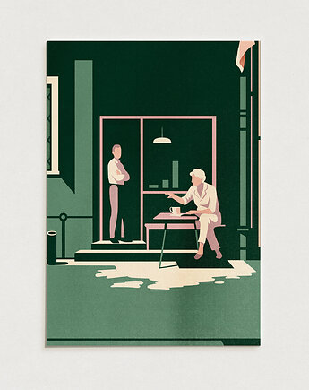 Warszawskie mosty/ Oryginalna grafika / poster print, Alina Rybacka